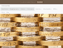 Tablet Screenshot of crisisloanhelp.com